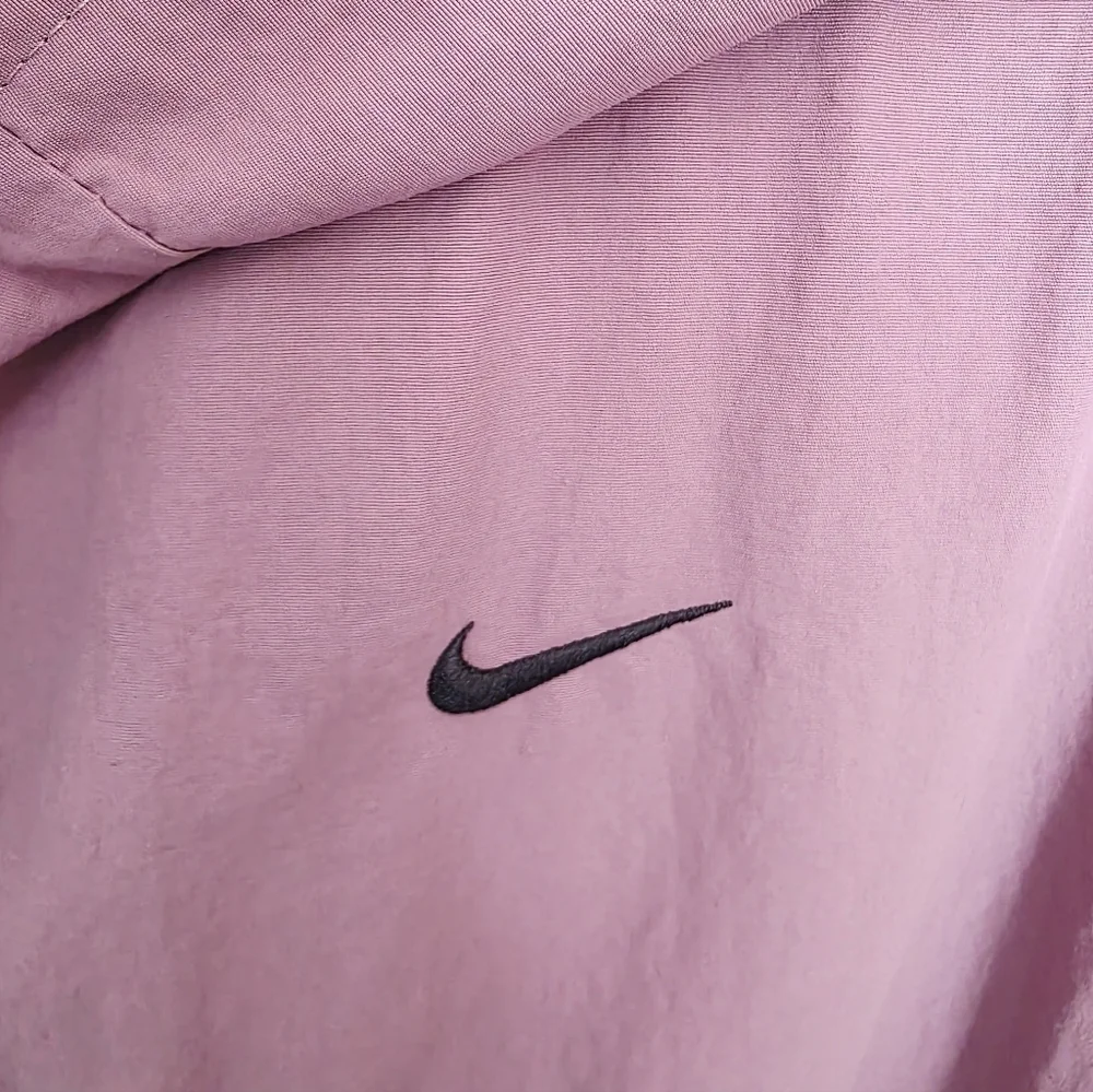 Nike Pink Lightweight Full Zip Stand Collar Flap Pockets Jacket Women's Size M